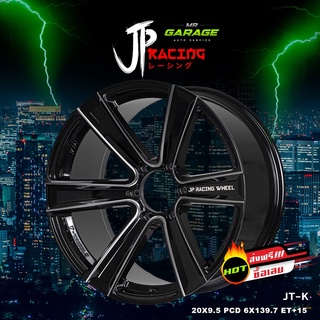 (ส่งฟรี) ล้อแม็กซ์ JT-K ขอบ 20x9.5 6 รู 139.7  ET+15 สีดำกลึงเงา (2,4 วง)