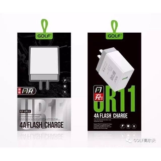 GOLF Adapter Vooc หัวฟาดชาร์จ Flash charge รุ่นUR11 5v/4A (มีสินค้าพร้อมส่งค่ะ)