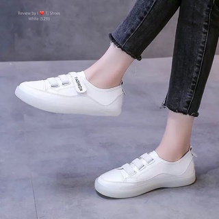 รองเท้าผ้าใบ 5211 ส้นยางขาว FASHION คาดกลาง