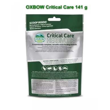Oxbow Critical Care 141 g. อาหารเสริมสัตว์ป่วย ชนิดผง เพื่อฟื้นฟู สำหรับกระต่าย แกสบี้ ชินชิล่า หนู
