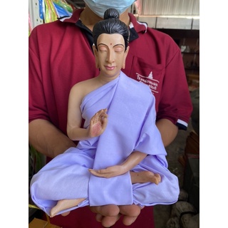 พระพุทธเจ้า เนื้อไฟเบอร์กลาส กว้าง9นิ้ว สูง11นิ้ว