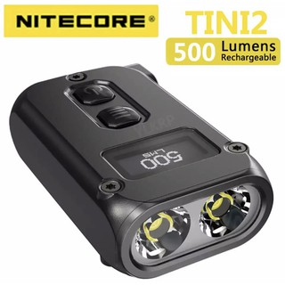 พร้อมส่ง NITECORE TINI2 500 Lumens OLED ไฟฉายพวงกุญแจ ชาร์จ Usb Type - C ของแท้100%