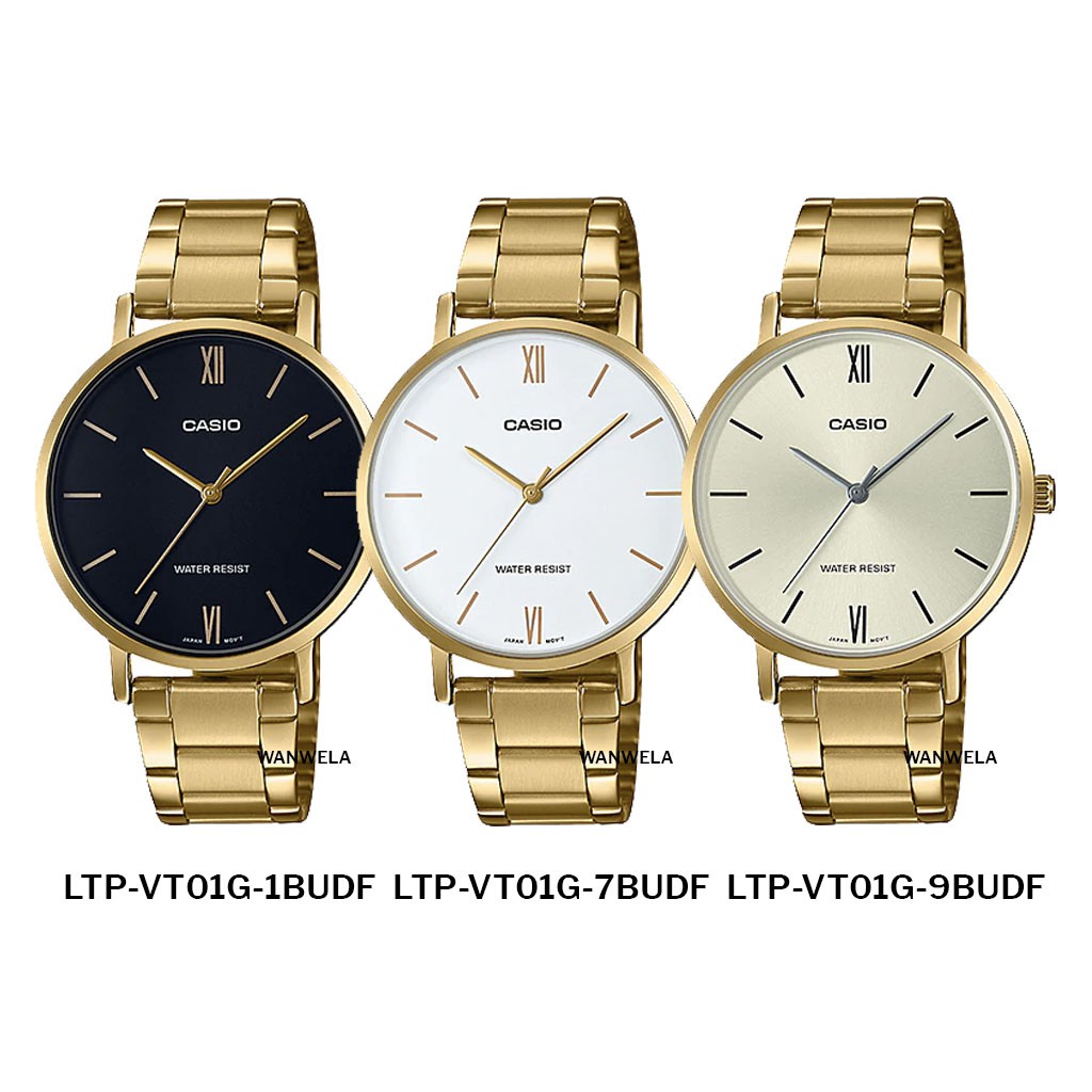 ของแท้ นาฬิกาข้อมือ Casio ผู้หญิง รุ่น LTP-VT01 สายสแตนเลส