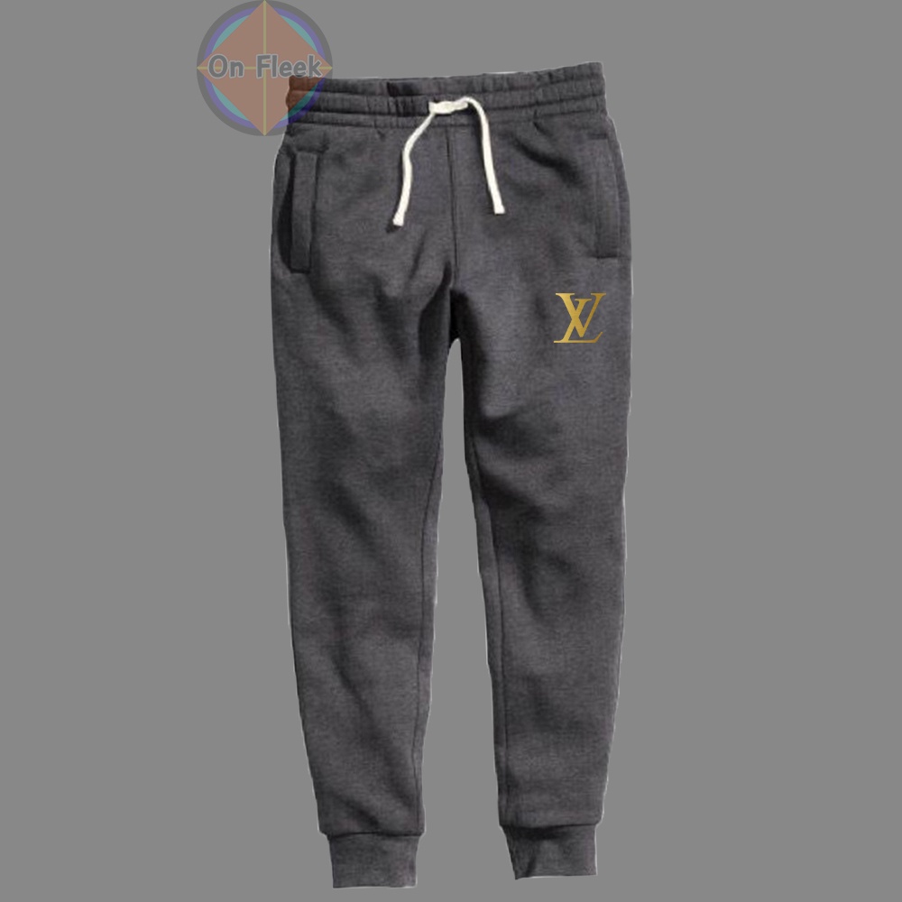 กางเกงขายาว Louis Vuitton หลุยส์วิตตอง ผ้าสำลี กันหนาว หนานุ่มใส่สบาย กางเกงบิ๊กไบค์ Biker กางเกงกีฬา วิ่ง