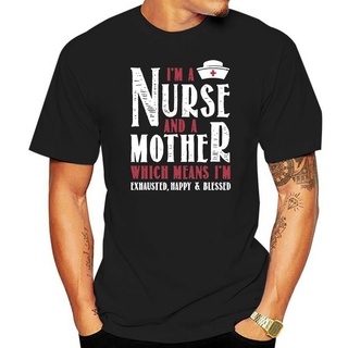 [S-5XL] เสื้อยืดลําลอง ผ้าฝ้าย พิมพ์ลาย I Am A Nurse And A Mother แฟชั่นฤดูร้อน สําหรับสตรี 2022