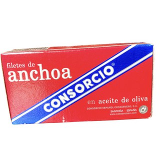 Consorcio Filetes De Anchoa 45g. ( ปลาแอนโชวี่ในน้ำมันมะกอก )