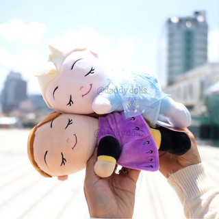 ตุ๊กตา Elsa เอลซ่า &amp; Anna แอนนา ตัวนุ่ม ท่านอน 10นิ้ว Frozen