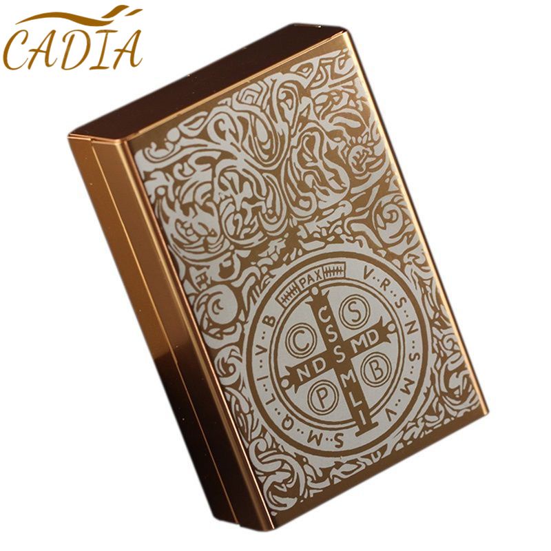 กล่องเคสอลูมิเนียมอัลลอยด์ สร้างสรรค์ สําหรับใส่บุหรี่ 20 ชิ้น - รูปที่ 4