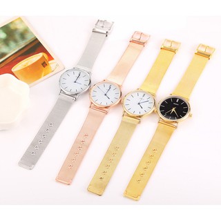 นาฬิกาข้อมือผู้หญิง นาฬิกา GENEVE เรียบหรู (สินค้าพร้อมส่ง)