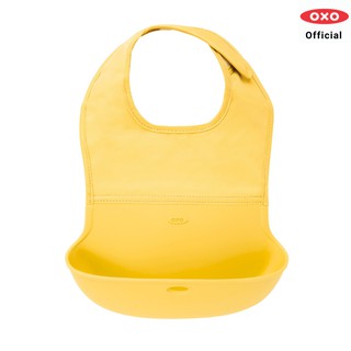 OXO Tot ผ้ากันเปื้อนเด็ก สีเหลือง l Roll-Up Bib Yellow ของแท้ 100%