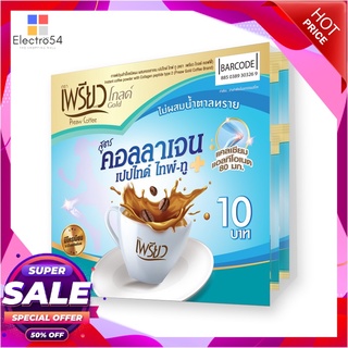 เพรียว กาแฟ คอลลาเจน ไทพ์ทู16 กรัม x 24 ซองกาแฟและครีมเทียมPreaw Coffee With Collagen Type2 16g x 24 Pcs