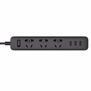 Xiaomi power strip รางปลั๊กอัจฉริยพร้อมช่องชาร์จ USB (สีดำ) (แถมหัวแปลง)