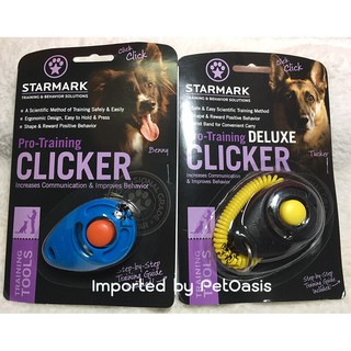 🐾 พร้อมส่ง 🐾 Pro-Training CLICKER, DELUXE, StarMark USA