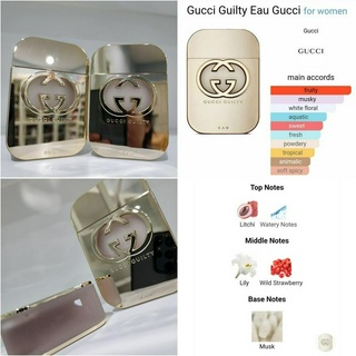 Gucci Guilty Eau by Gucci is a Floral Fruity fragrance for women75ml ไม่มีกล่องไม่มีสติกเกอร์ก้นขวด