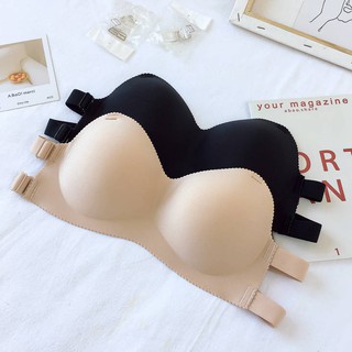Bra สายปรับได้ พร้อมสายใสเสื้อชั้นใน เกาะอก