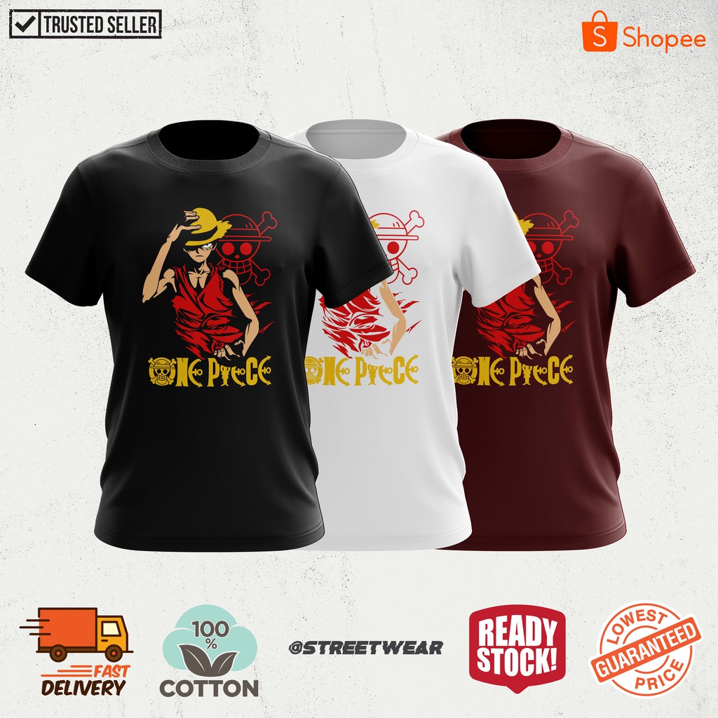 Luffy ONE PIECE TSHIRT / เสื้อยืด UNISEX ผ้าฝ้าย 100%