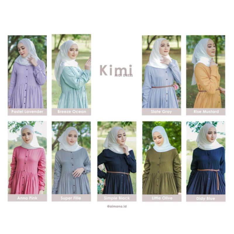 KIMI MIDI DRESS โดย AIMANA