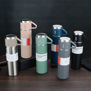 ใหม่!! 2022 thermos cupสแตนเลส 304 ถ้วยกระติกน้ำร้อนพร้อมฝาปิด ถ้วยชาระดับไฮเอนด์ กล่องของขวัญ ชุดของขวัญ กระติกน้ำร้อนม