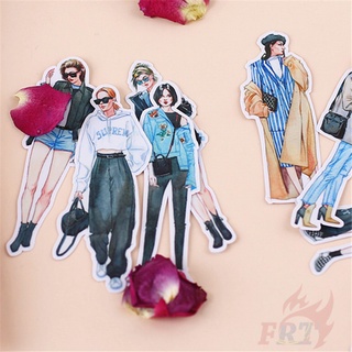 ❀ Fashion Ladies Q-1 Beauty Girls Diary สติ๊กเกอร์ ❀ 19Pcs/set DIY Fashion Album Scrapbooks Decor Decals สติ๊กเกอร์