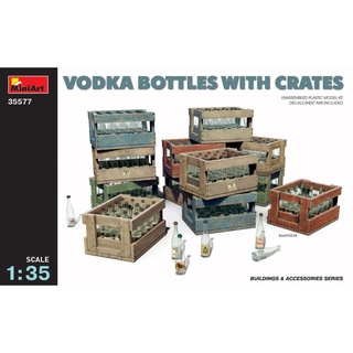 โมเดลประกอบ MiniArt 1/35 MI35577 VODKA BOTTLES WTH CRATES