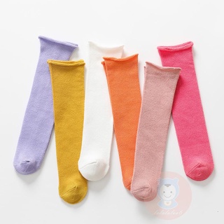 LAA6-Kids Knee High Long Socks,Summer Solid Color Elastic Thin Mesh Boot Socks