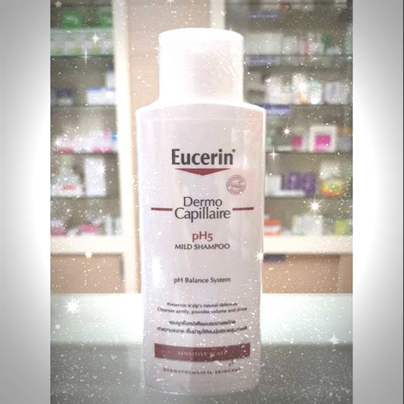 **Exp.1/27** Eucerin Dermo Capillaire pH5 Mild Shampoo 250 ml. ยูเซอรีน แชมพูสูตรอ่อนโยน