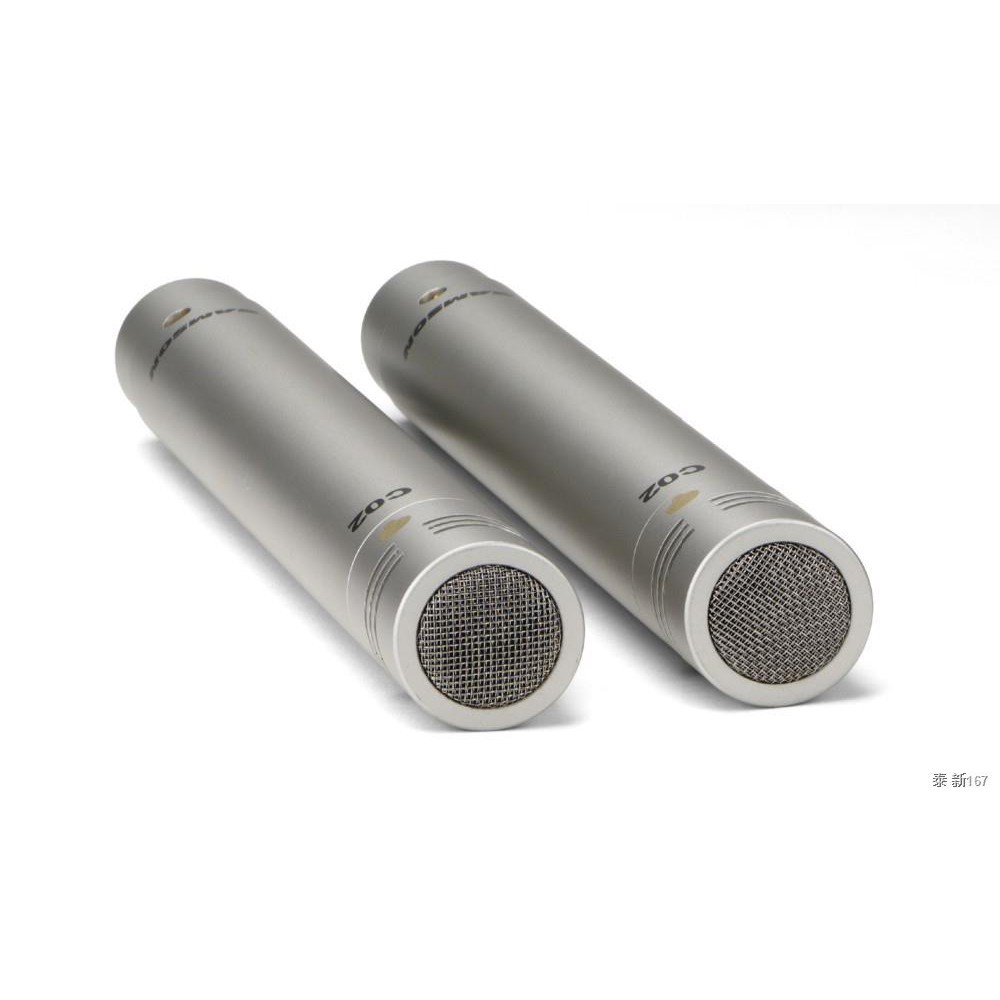 Pair Samson c02 small diaphragm condenser microphone piano percusses