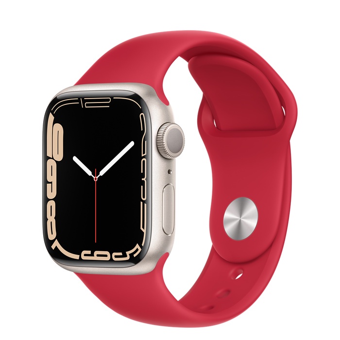 Apple Watch Series 7 GPS, 41mm Aluminium Case with Sport Band - Regular