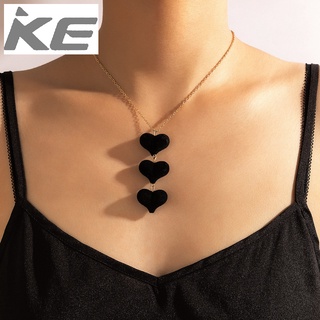 Jewelry Black Velvet Love Single Necklace Geometric Irregular Chain Necklace for girls for wom