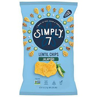 Simply 7 Lentil Chips Jalapeno 113gm  Simply 7 Lentil Chips Jalapeno 113gm