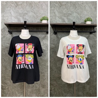 T-shirt Mickey Gucci 2020 เสื้อผ้าสาวอวบอ้วน