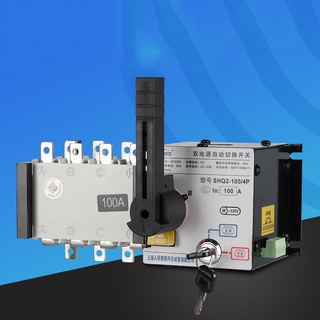 ATS 4P 100A 400V Dual Power ATS Automatic transfer switch เวลาในการเปลี่ยนน้อยกว่า 30ms