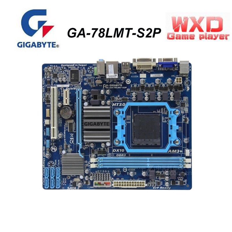 Gigabyte GA78LMTS2P บอร์ดตั้งโต๊ะ 760G DDR3 AM3 AM3 16G VGA USB2.0