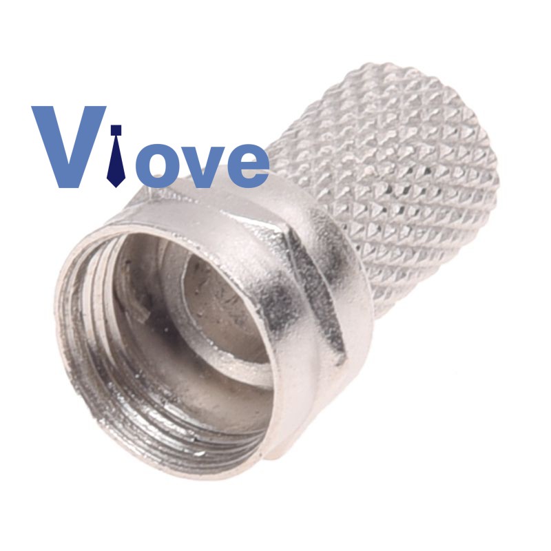 Coaxial Cable Screw On Connector 2 Pack Easy Installation Twist On Type