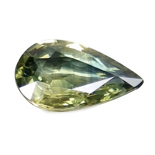 พลอย แซฟไฟร์ สี เขียว เหลือง บางกะจะ ธรรมชาติ แท้ ( Natural Yellow Green Sapphire ) 1.04 กะรัต