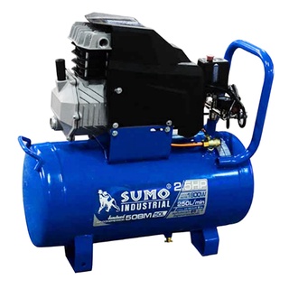 SUMO ปั๊มลม Oil free รุ่น 50BM 2.5 HP ขนาด 50 ลิตร สีน้ำเงิน