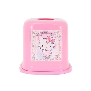 กล่องทิชชู่ Kitty ลิขสิทธิ์แท้ Super lock ทรงเหลี่ยม ทรงกลม