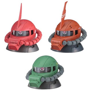 Bandai (ยกเซ็ต 3 หัว) Gundam Exceed Model Zaku Head Set 3 4549660200611-3 (Plastic Model)