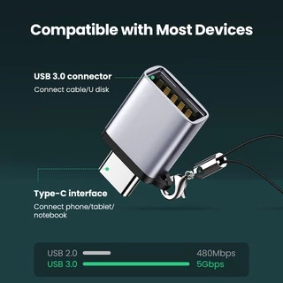 Ugreen อะแดปเตอร์ USB 3.1 Type C เป็น USB 3.0 USB C OTG สําหรับโทรศัพท์มือถือ