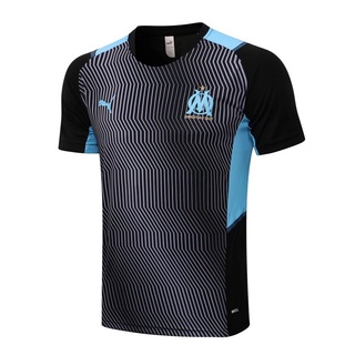 C778# เสื้อกีฬาแขนสั้น ลายทีมฟุตบอล Marseille 2122 คุณภาพสูง AAA ไซซ์ S - XXL