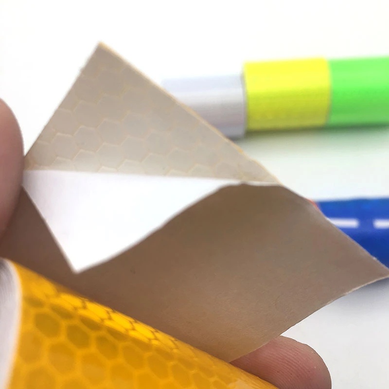 [ใหม่] สติกเกอร์สะท้อนแสง 5*100 ซม. / คําเตือนความปลอดภัย จักรยาน ตกแต่งตัวถัง แถบสะท้อนแสง / เทปฟิล์มกาวในตัว - รูปที่ 7