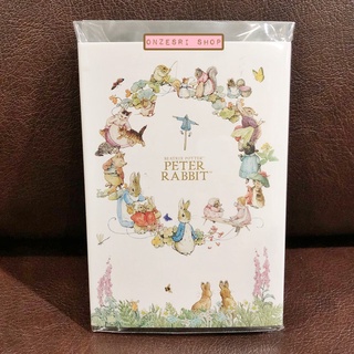 Post it / Sticky Note แบบเล่ม ลาย Peter Rabbit สีขาว ขนาด 10 x 7 x 0.7 ซม. มี 8 ลาย รวม 80 แผ่น