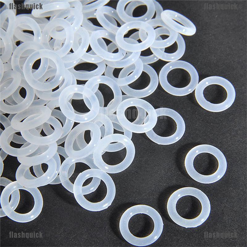 flashquick 120Pcs Silicone Rubber O-Ring Switch Dampeners White For Cherry MX Keyboard