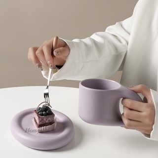 [Homyl1] แก้วกาแฟเซรามิกด้ามจับไขมัน