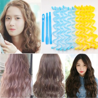 Hair Curlers Styling Kit ชุดอุปกรณ์จัดแต่งทรงผม ลูกกลิ้งดัดผม แบบเกลียว พลาสติก ยาวพิเศษ สําหรับผู้หญิง Diy