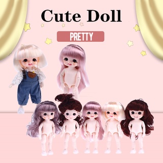 [cxSZDOLL] ตุ๊กตาเปลือยข้อต่อ ขยับได้ 13 ข้อต่อ ขนาดเล็ก 16 17 ซม. DIY ของเล่นสําหรับเด็ก