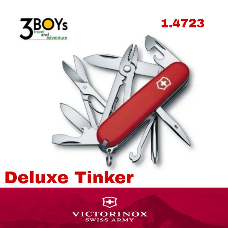 Victorinox รุ่น Deluxe Tinker มีดพกจากสวิส 17 ฟังก์ชั่นมีไขควงปากแฉกและคีม (1.4723)