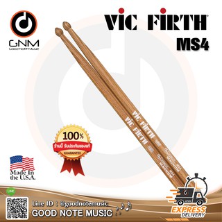 ไม้กลอง  Vic Firth รุ่น MS4 ไม้กลองสแนร์มาร์ชชิ่ง (Sta Pac) ** Made in U.S.A. **