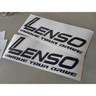 สติ๊กเกอร์ Lenso Unique your driveสีดำ ได้2 ชิ้น