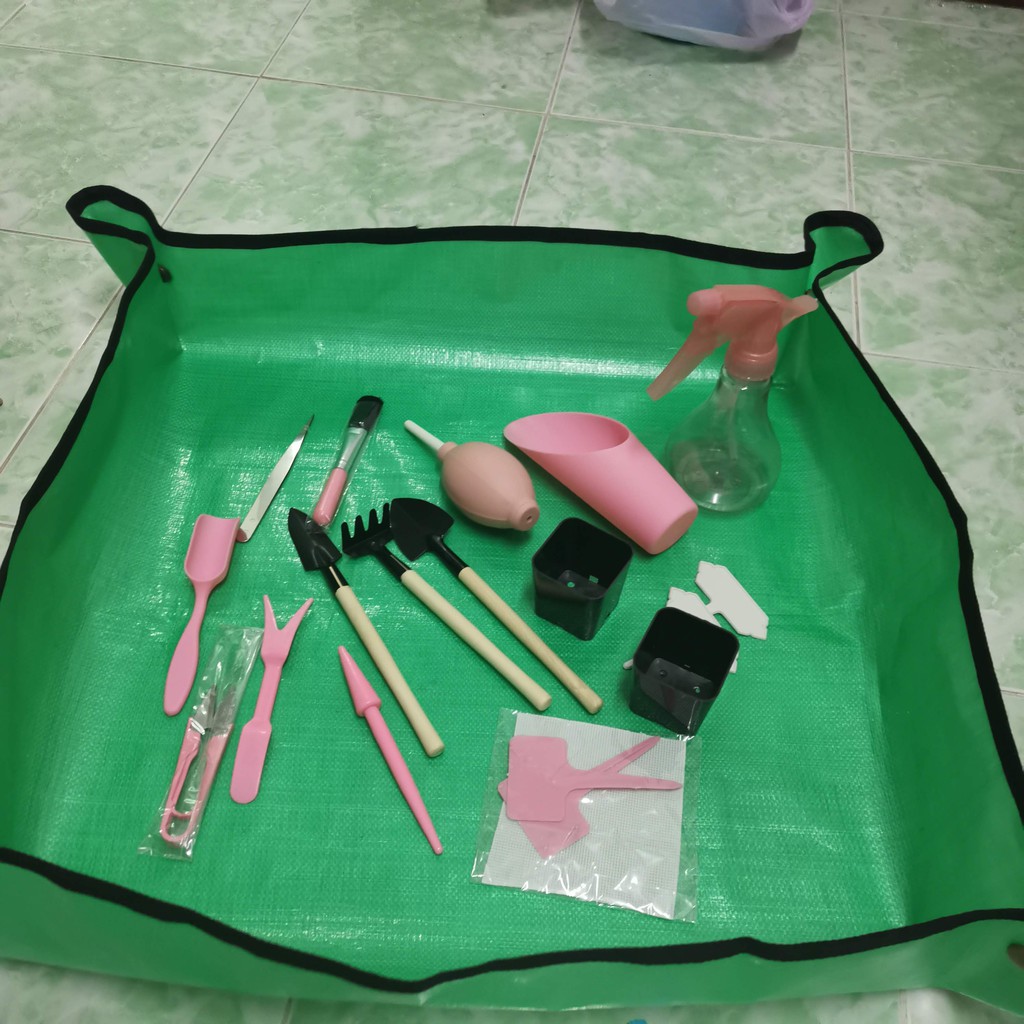 เสื่อรองปลูกแคคตัส เสื่อปูรองทำสวน Gardenning Mat ขนาด 68*68 ซม. รองปลูกผัก แผ่นเสื่อกันน้ําสําหรับใช้ในการทําสวน - รูปที่ 6